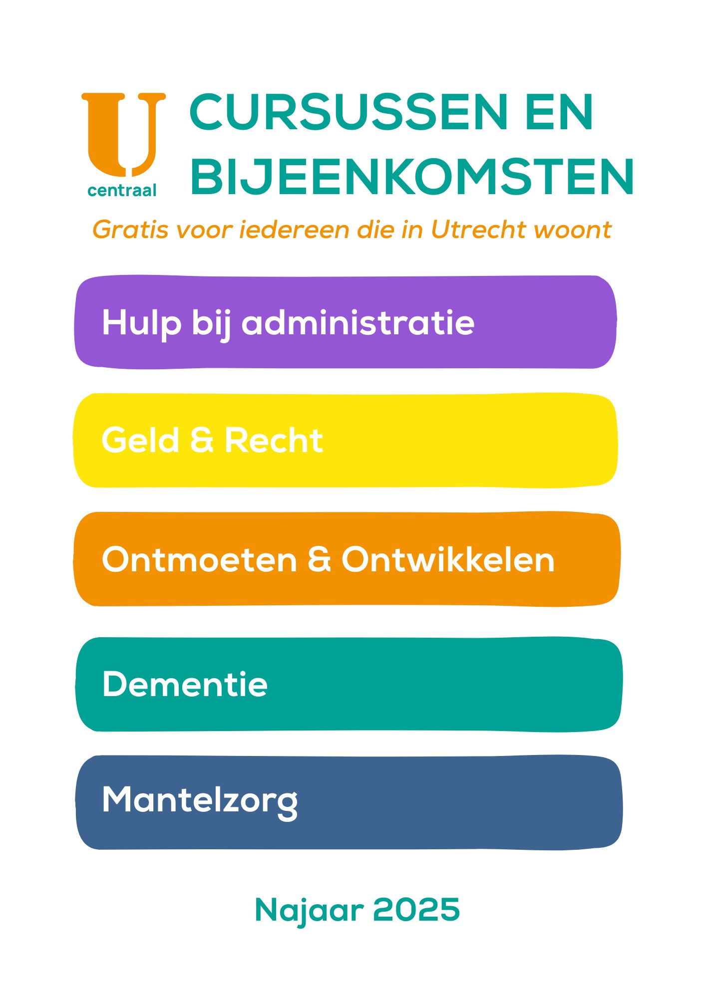 Cursusoverzicht Najaar '25 U Centraal (154 X 216 Mm)